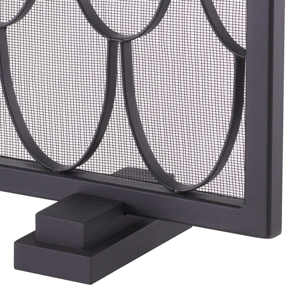 Fire Screen Valois Black Finish