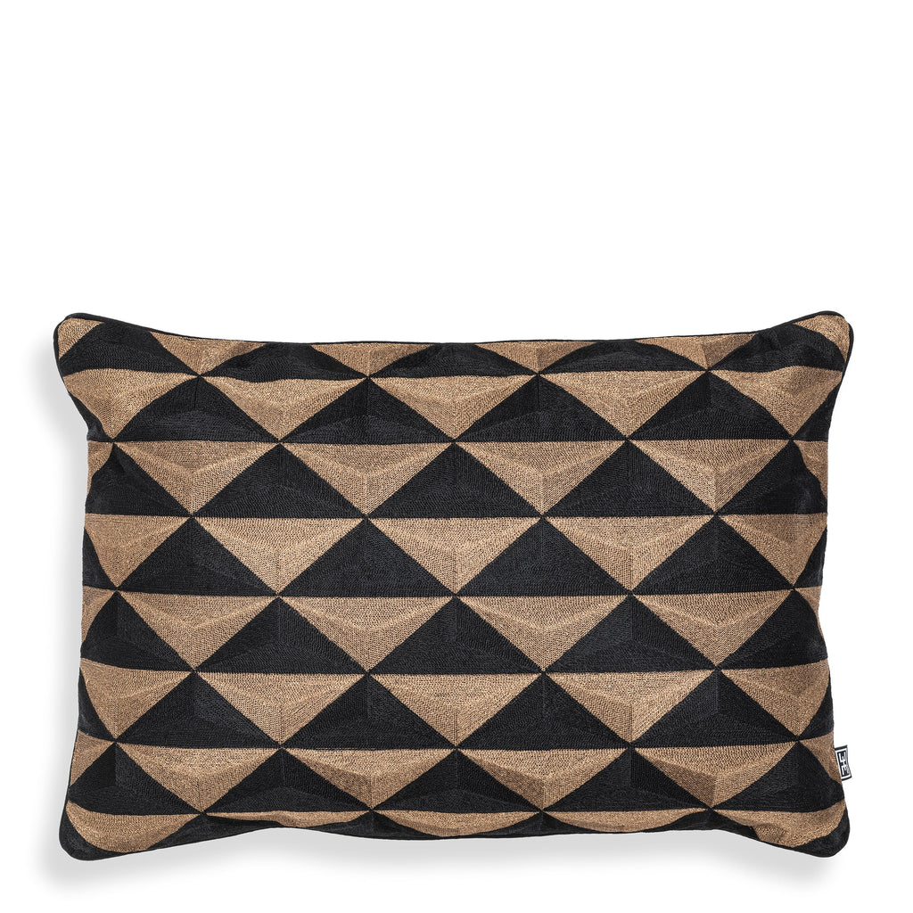 Cushion Mist Rectangular Black Gold