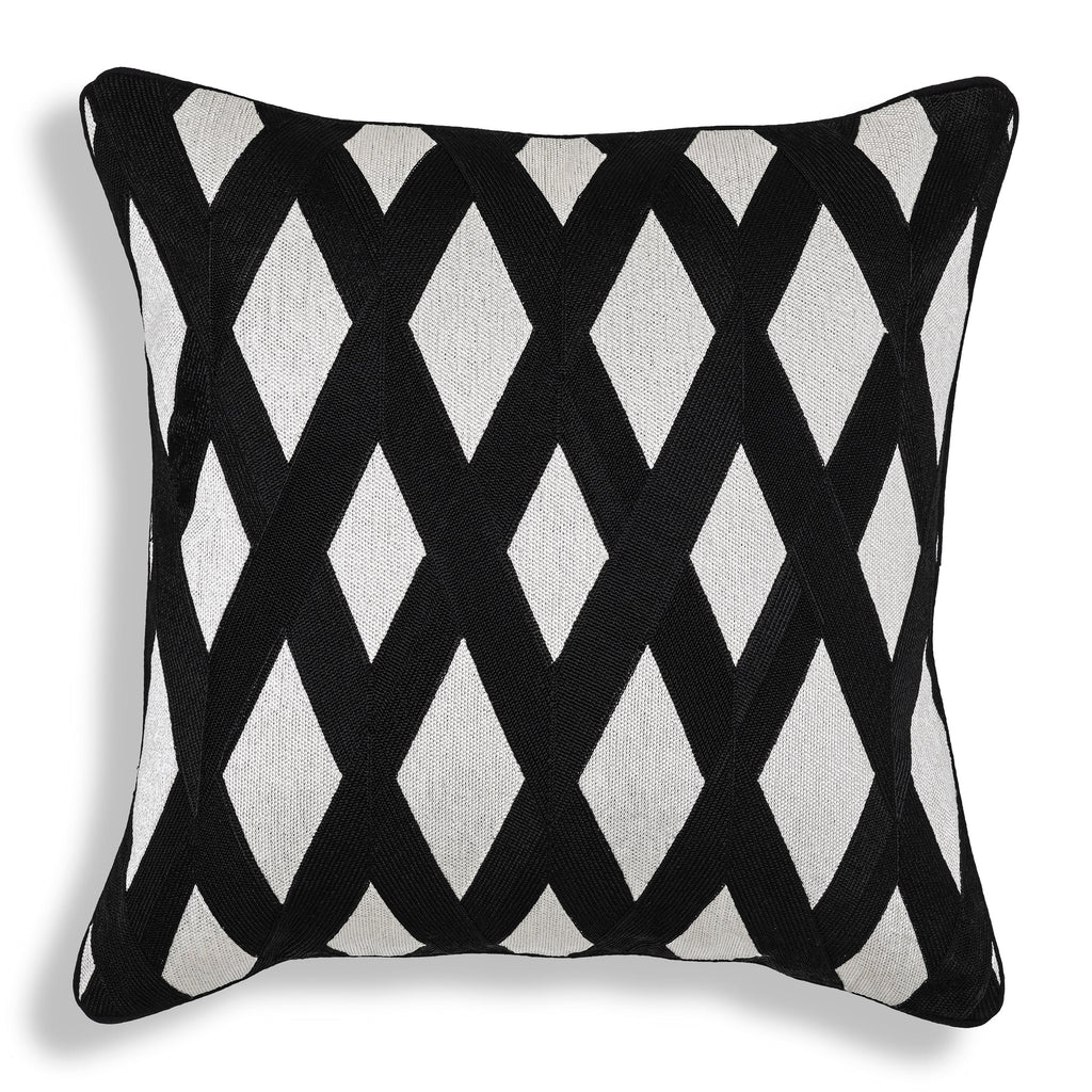 Cushion Splender Square Black White