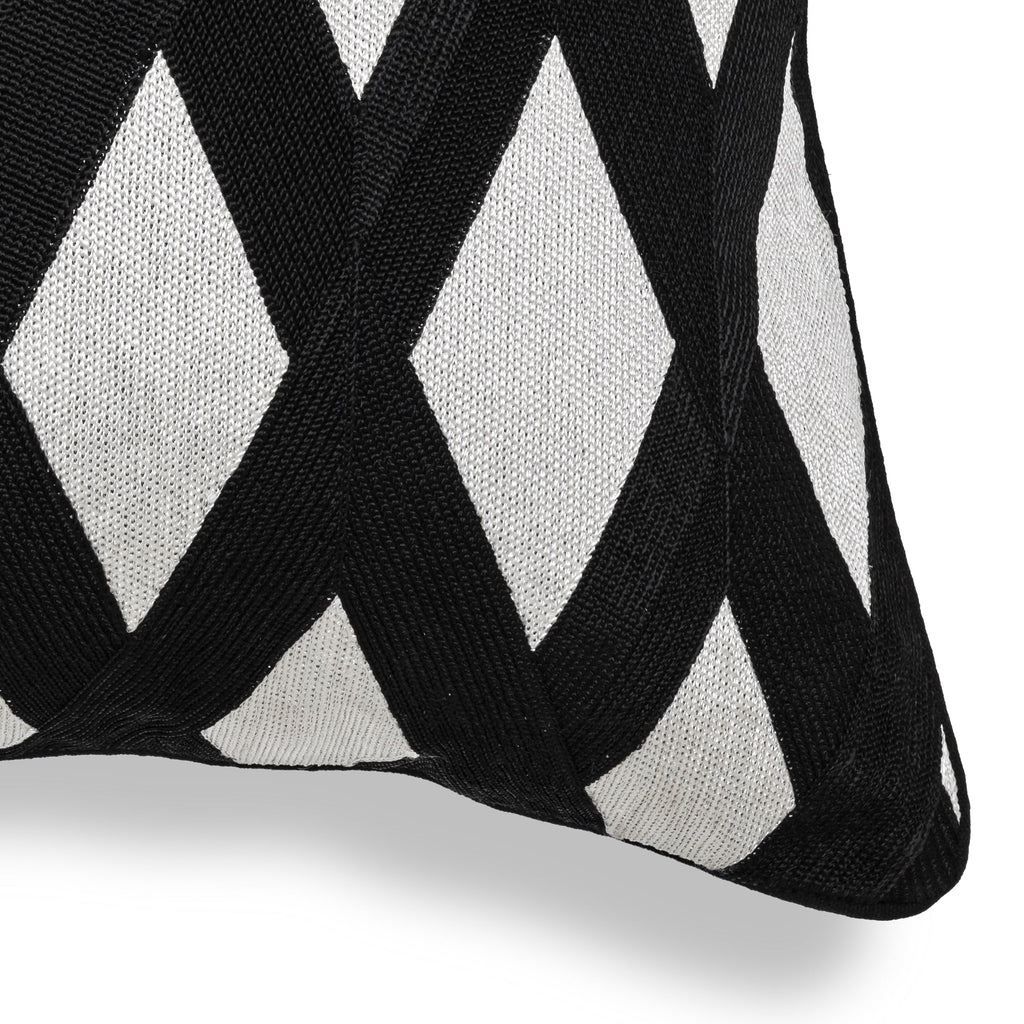 Cushion Splender Square Black White