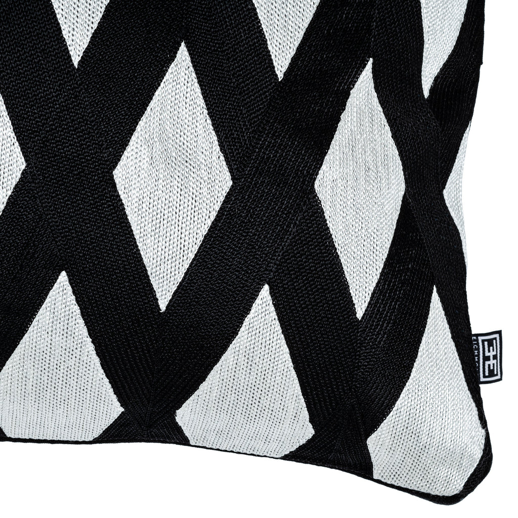 Cushion Splender Rectangular Black White