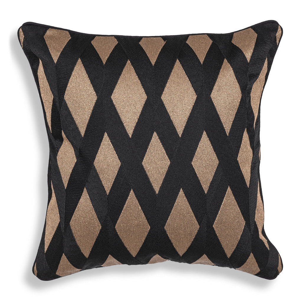 Cushion Splender Square Black Gold