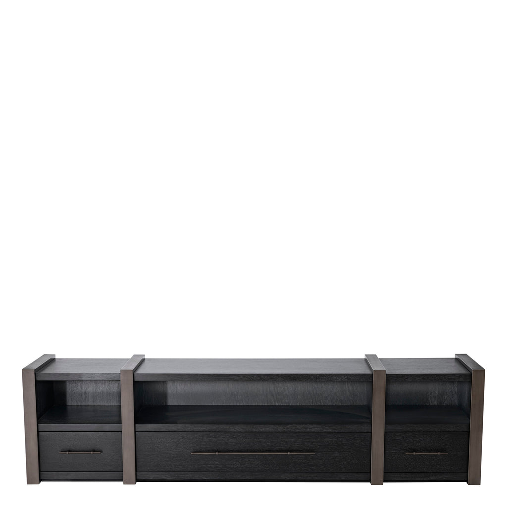 Tv Cabinet Canova Charcoal Grey Oak Veneer