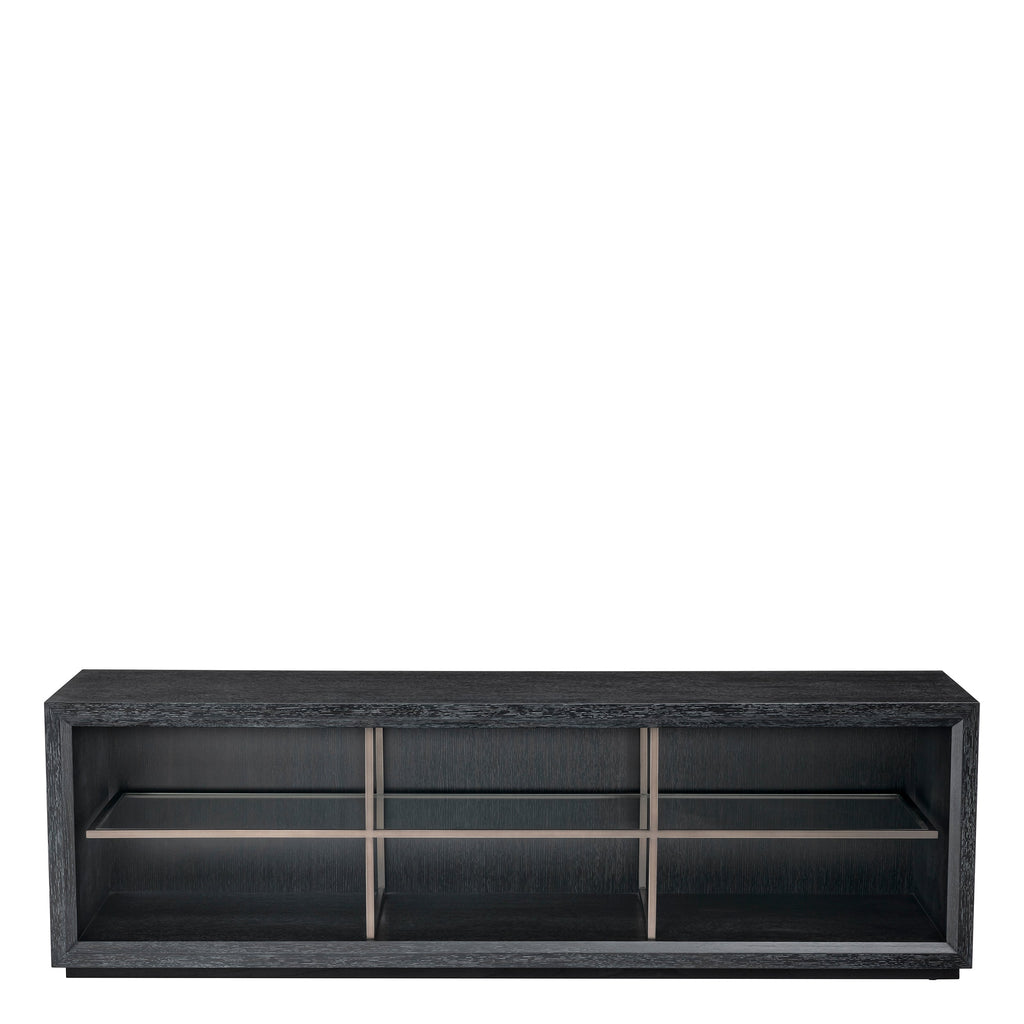 Tv Cabinet Hennessey S Charcoal Grey Oak Veneer