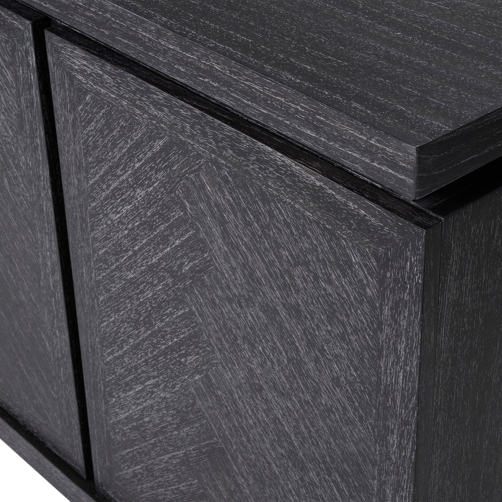 Dresser Bowen Charcoal Grey Oak Veneer