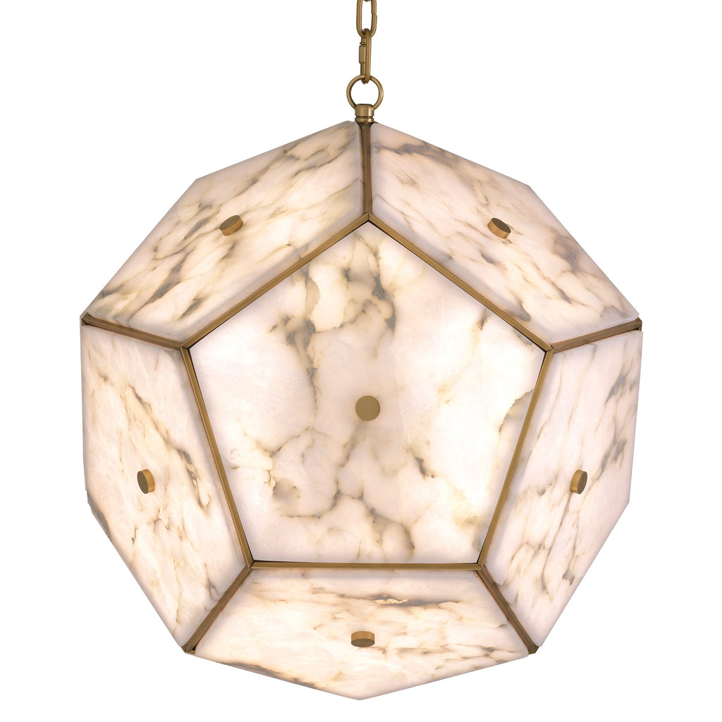 Lantern Gallo Antique Brass Finish UL