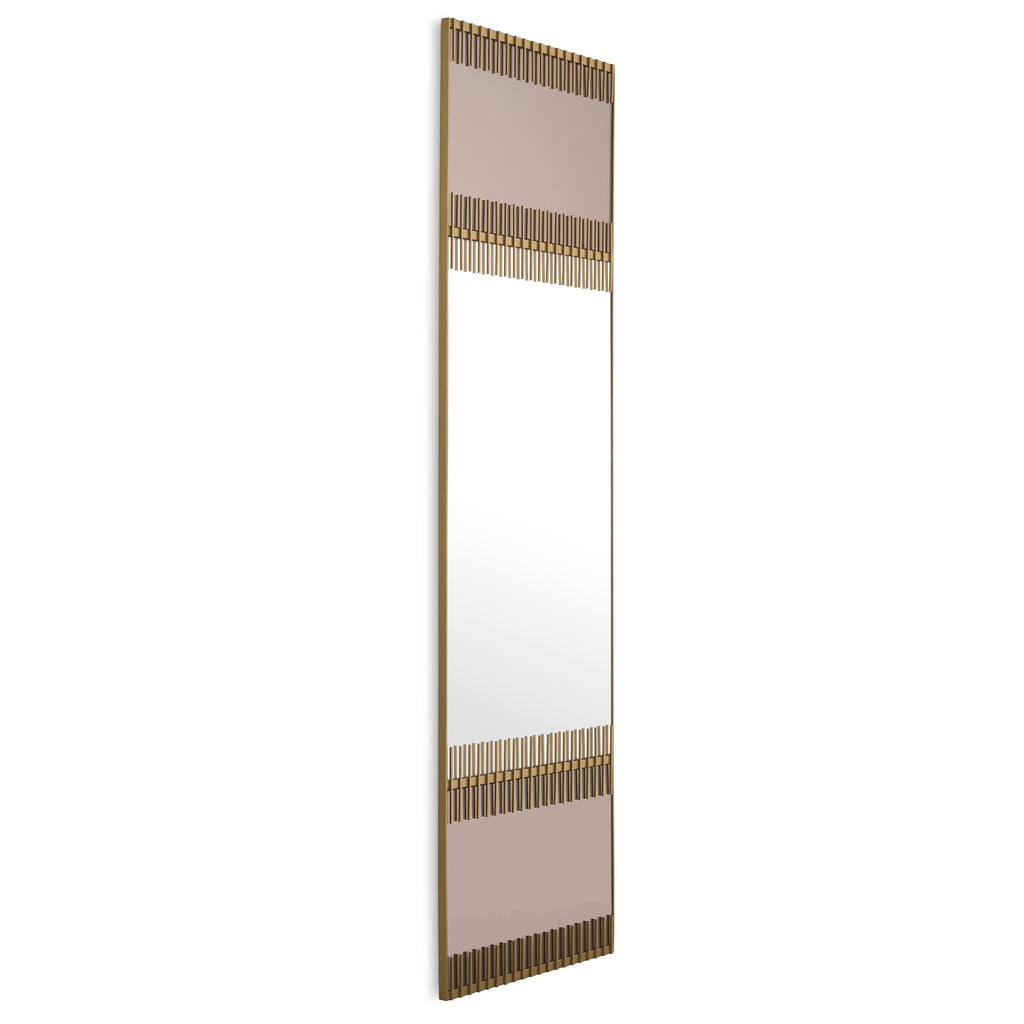 Mirror Presidio Brushed Brass Finish