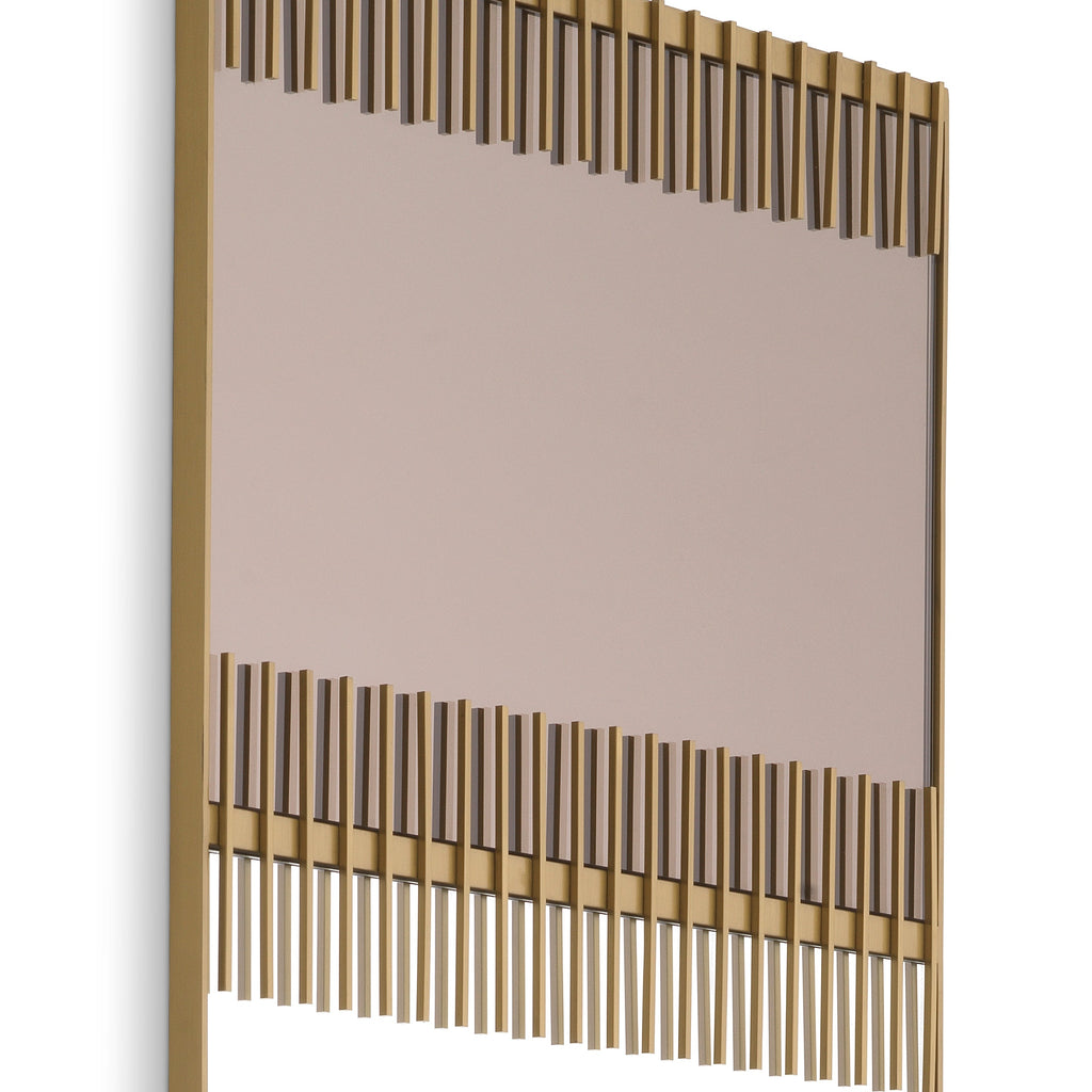 Mirror Presidio Brushed Brass Finish