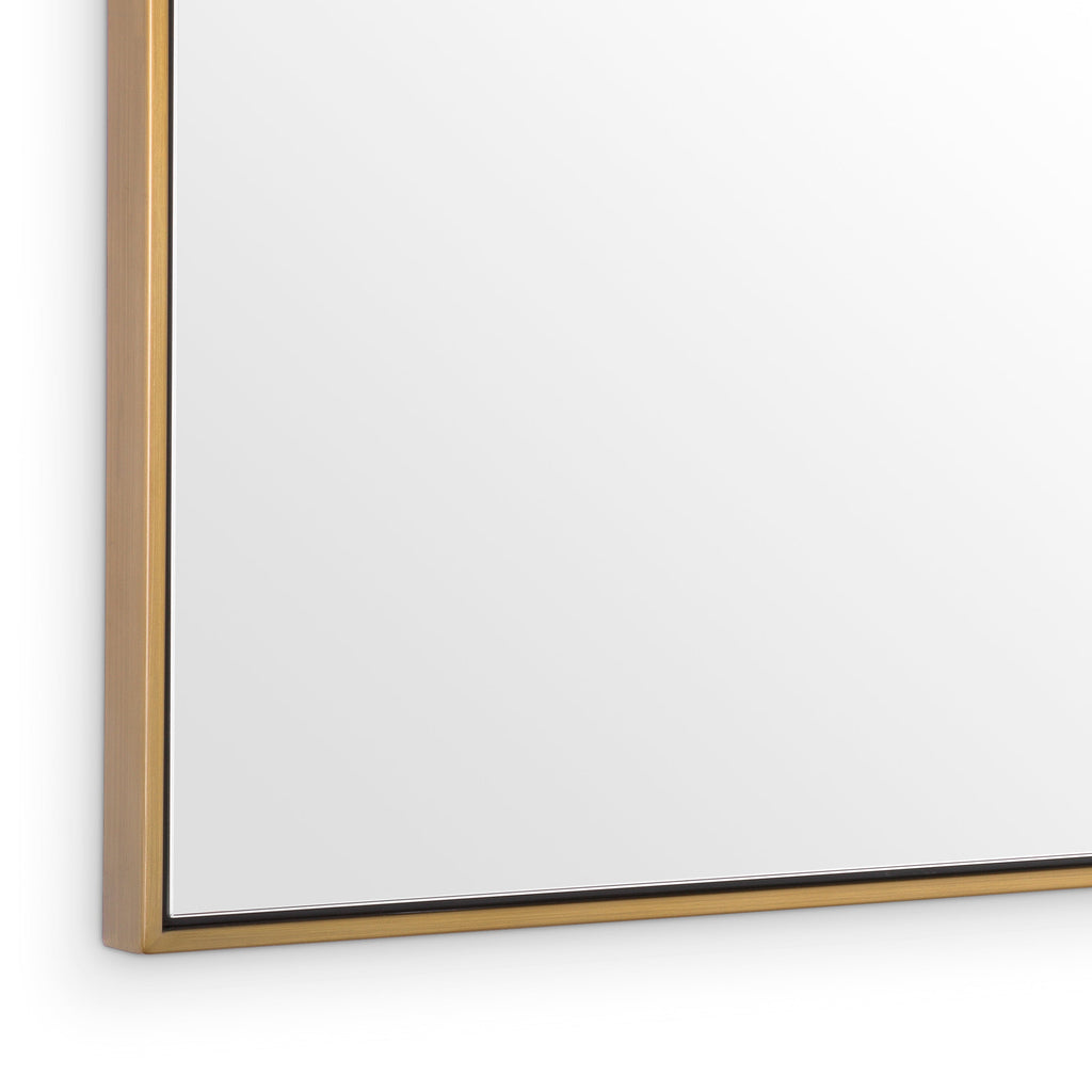 Mirror Redondo Brushed Brass Finish 2' x  6.6'