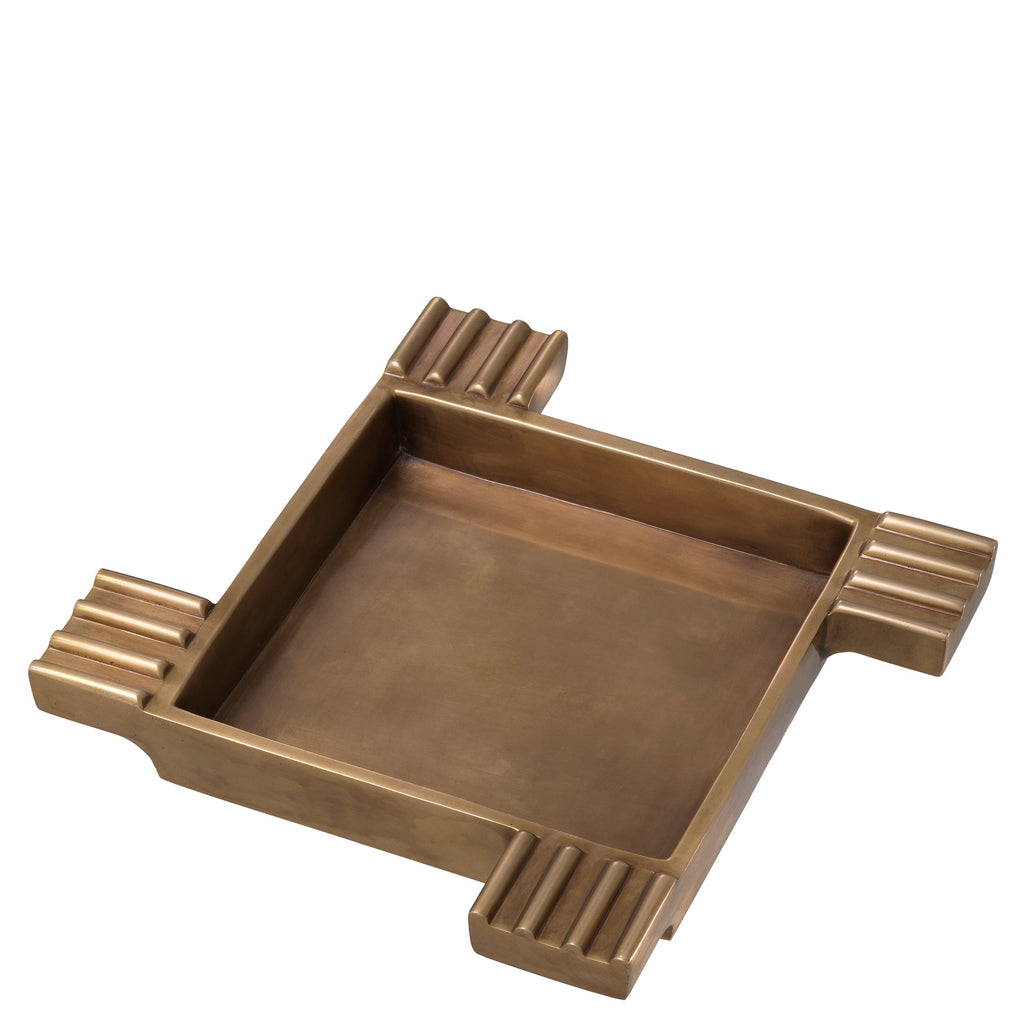 Ashtray Mack Vintage Brass Finish