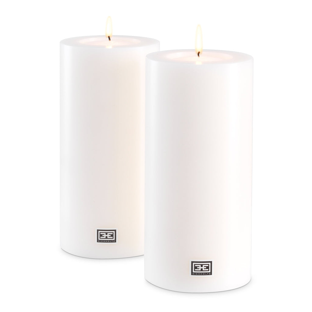 Artificial Candle 12 X H. 25 CM White Set of 2
