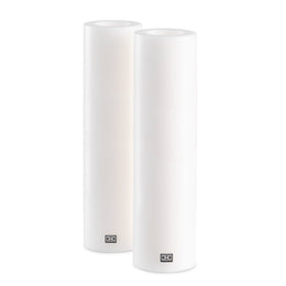 Artificial Candle 12 X H. 45 CM White Set of 2