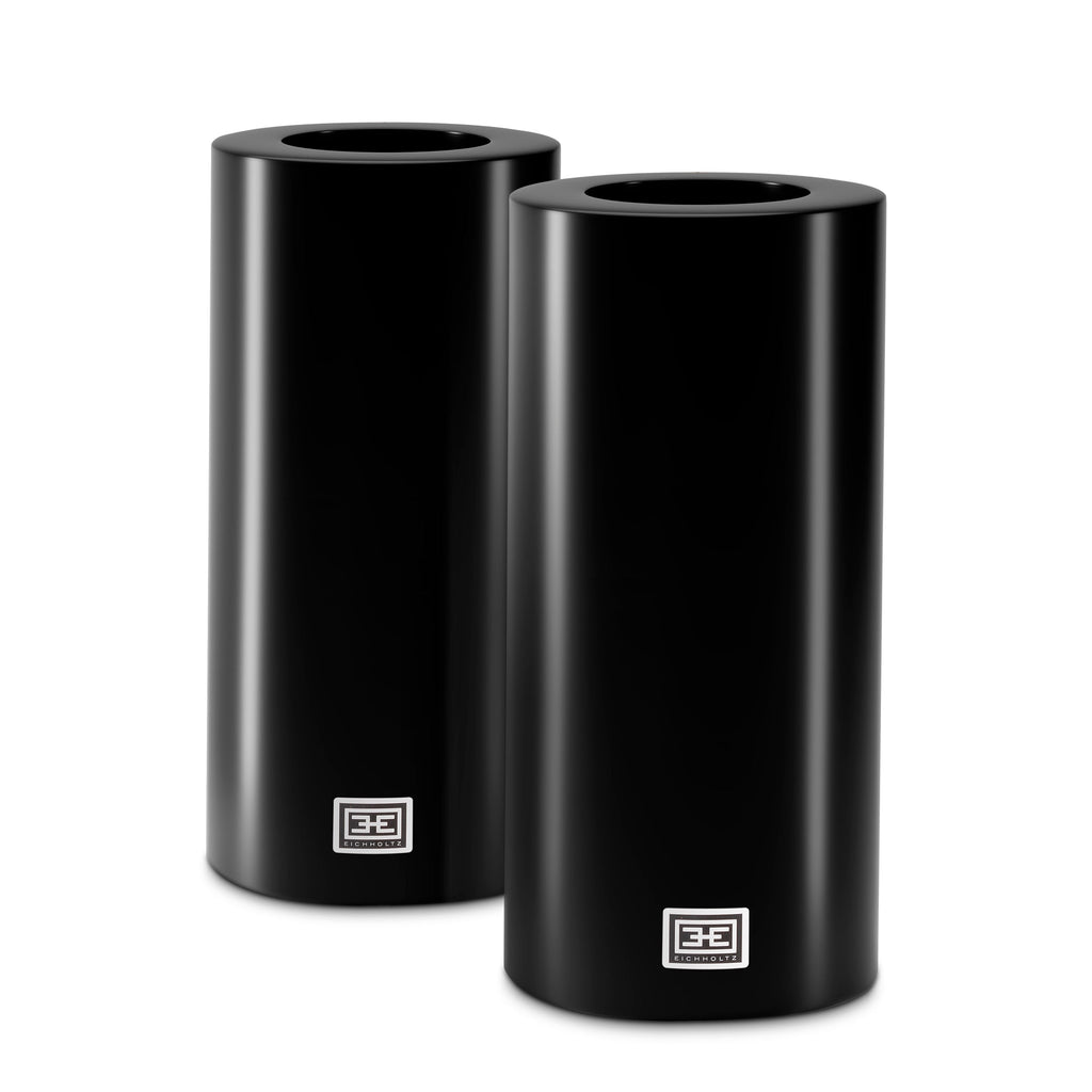 Artificial Candle 12 X H. 25 CM Black Set of 2