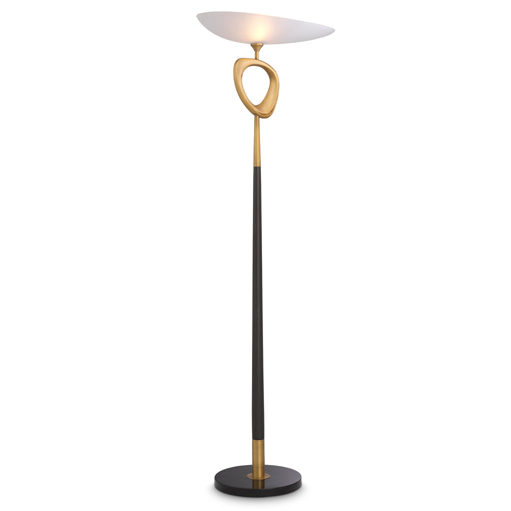 Floor Lamp Celine Antique Brass Finish UL