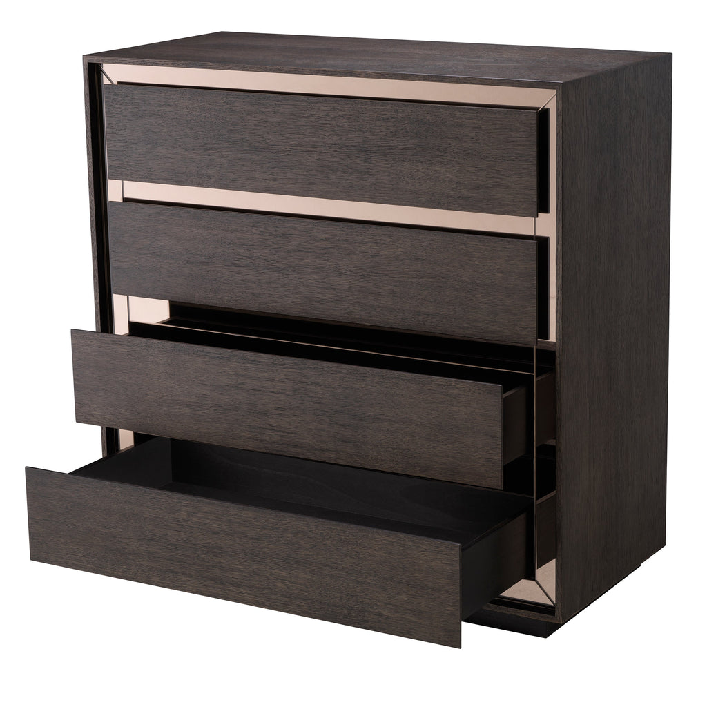 Chest Cabas Mocha Straight Oak Veneer