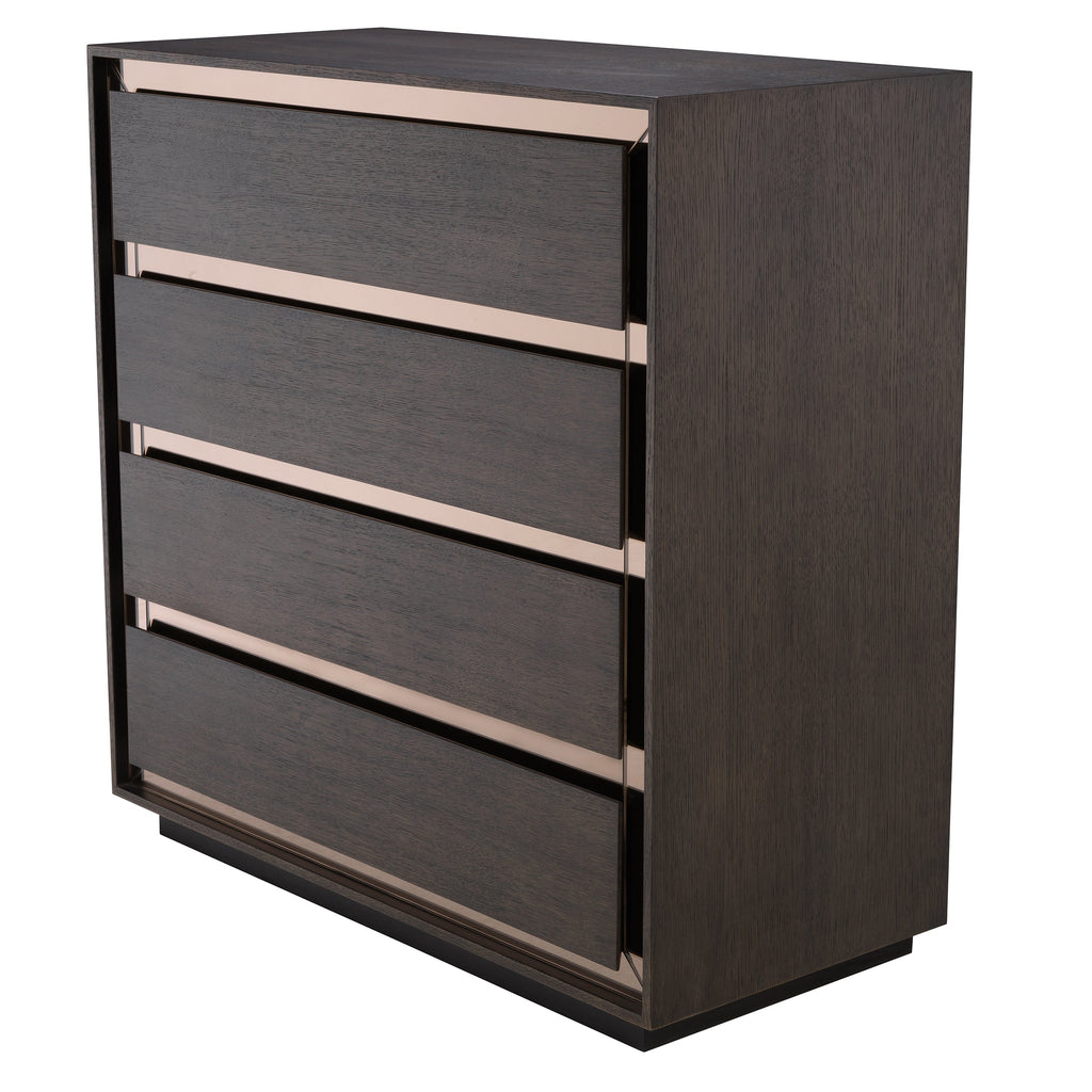 Chest Cabas Mocha Straight Oak Veneer