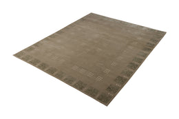 Austrian Art Deco Style Rug In Beige Brown Geometric Pattern By Rug & Kilim - 11550