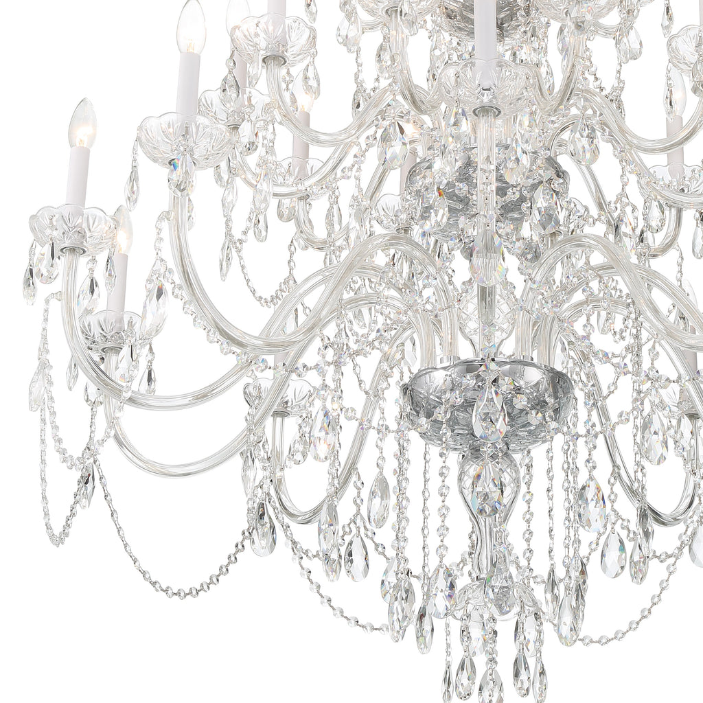 Traditional Crystal 25 Light Chandelier