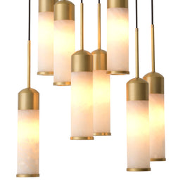 Chandelier Eos Antique Brass Finish UL