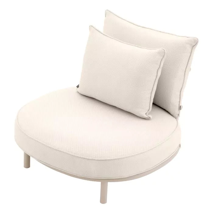 Chair Laguno Outdoor Sand Finish Lewis Off-White/Grey
