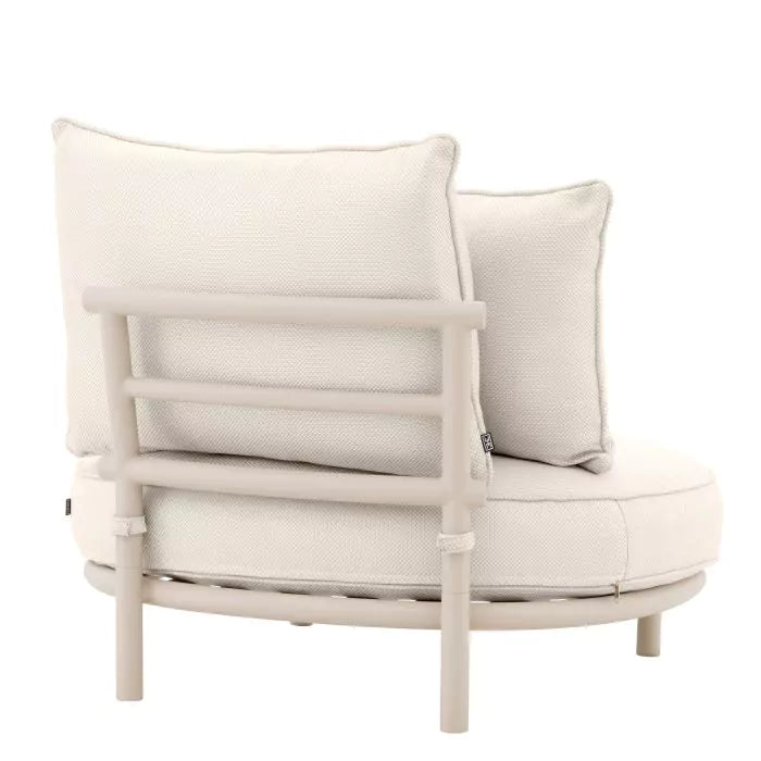 Chair Laguno Outdoor Sand Finish Lewis Off-White/Grey