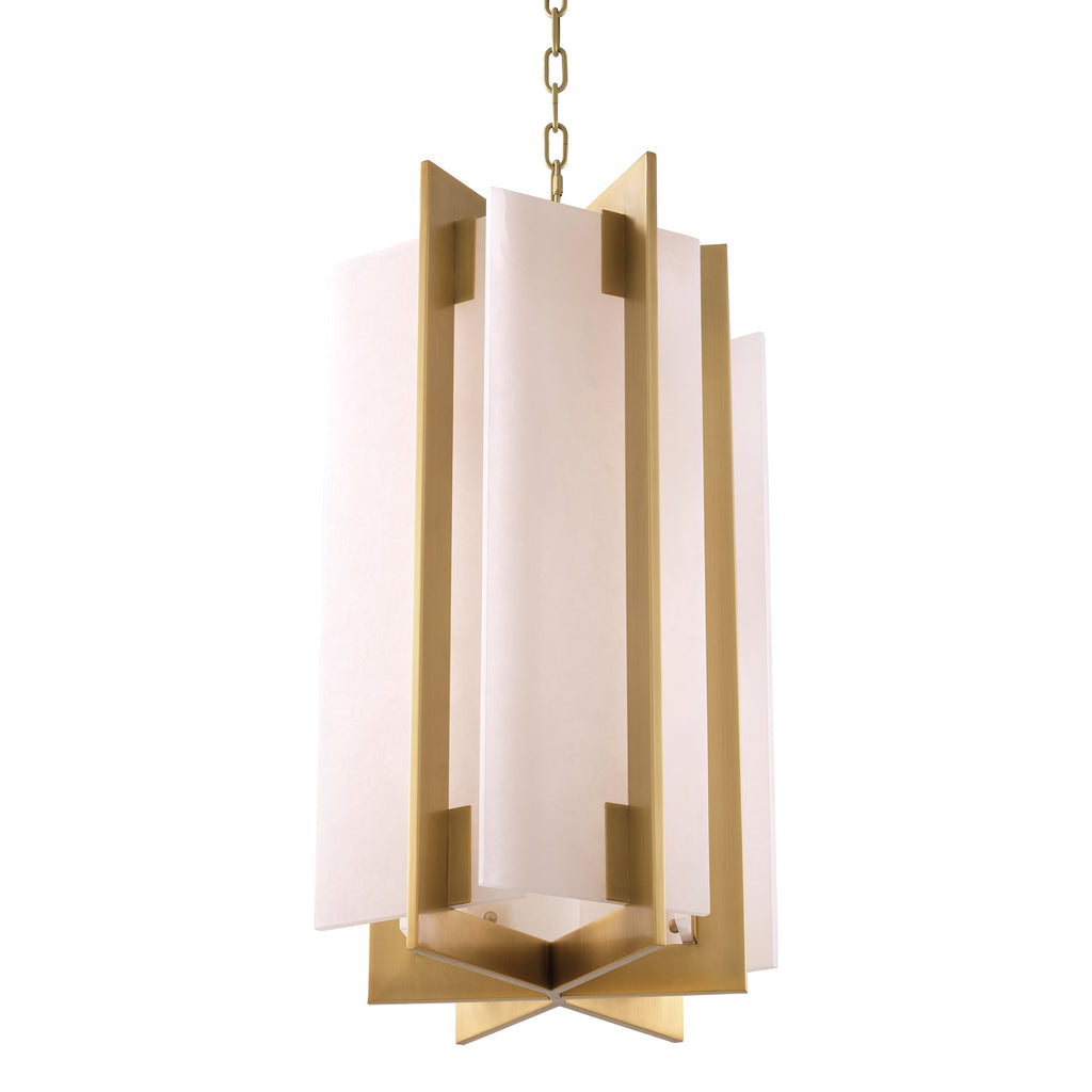 Chandelier Lugano Antique Brass Finish UL