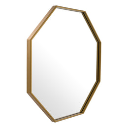 Mirror Tavolino Brushed Brass Finish