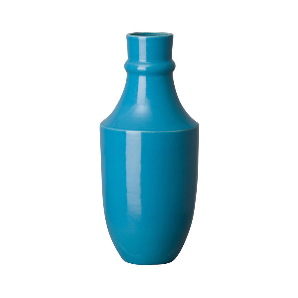 Bella Decanter Vase, Turquoise 8x18"H