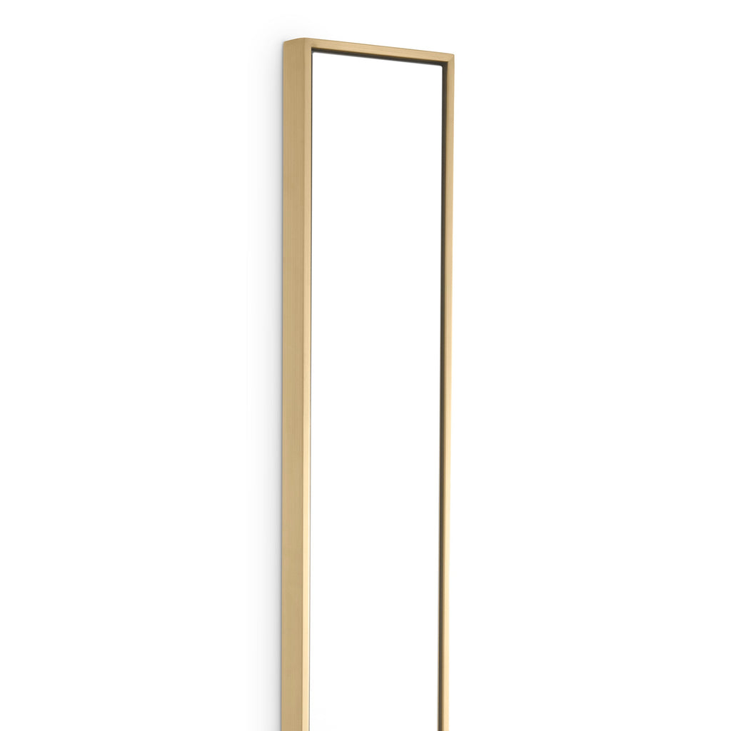 Mirror Redondo Brushed Brass Finish