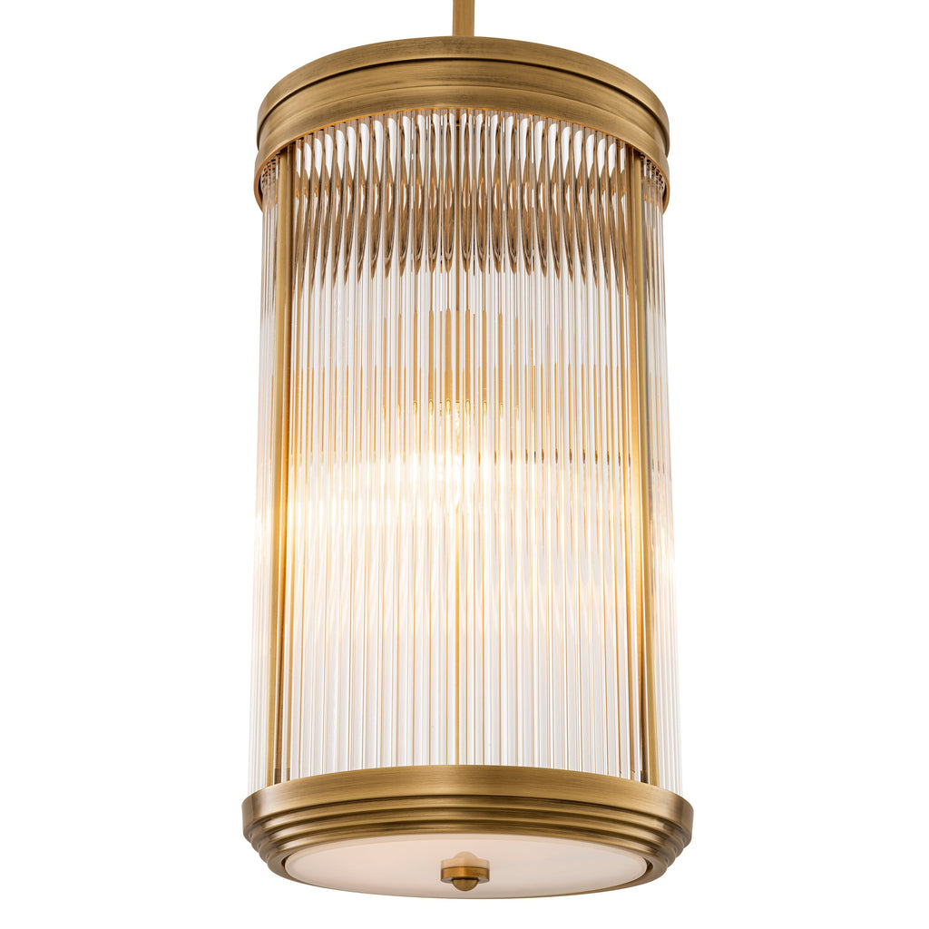 Pendant Rousseau L Antique Brass Finish UL