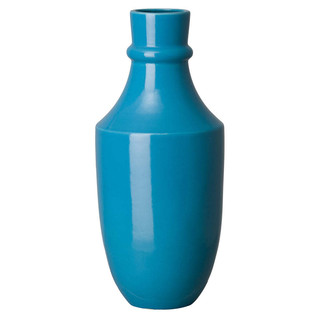 Bella Decanter Vase, Turquoise 9x22"H