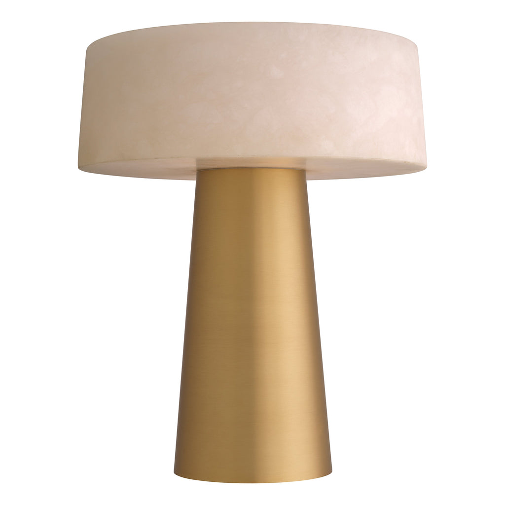 Table Lamp Cinco Antique Brass Finish UL