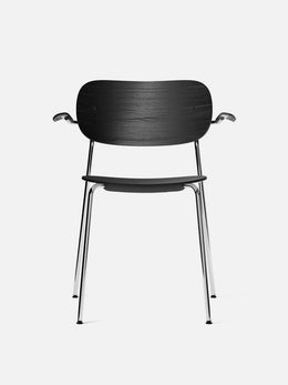 Co Chair, Dining, with Armrest - Black Oak