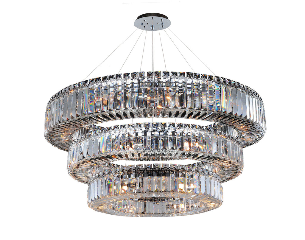 Rondelle 47-Inch 3-Tier Pendant