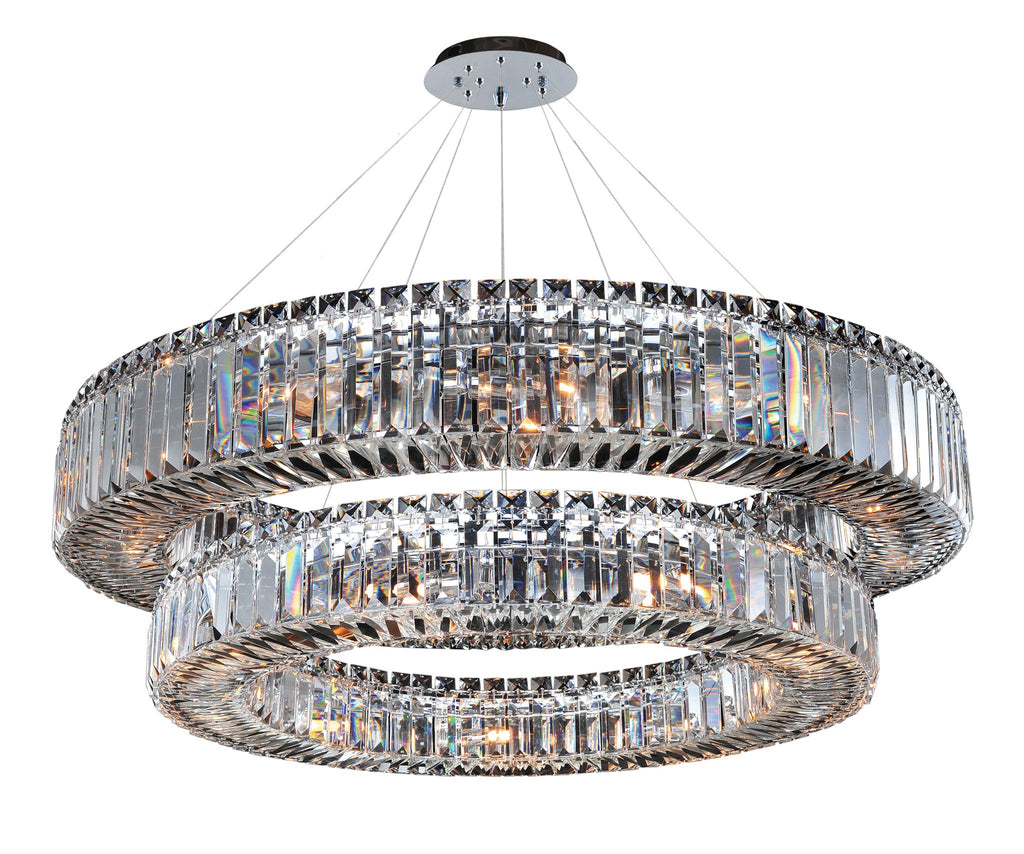 Rondelle 36-Inch 2-Tier Pendant