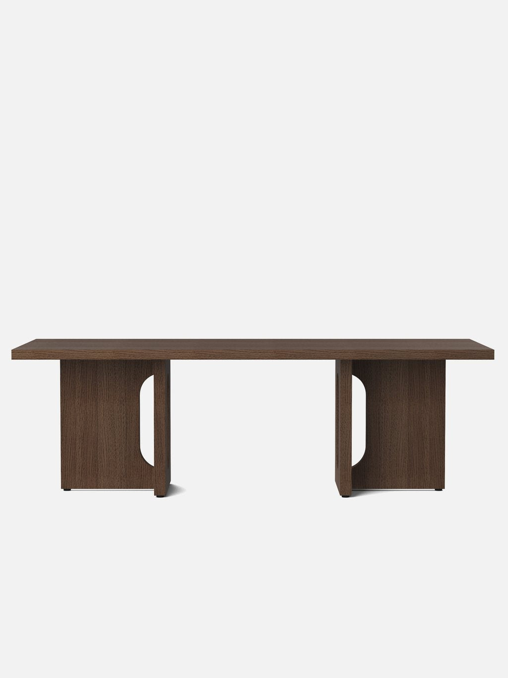 Androgyne Lounge Table, 47x18 in, Dark Stained Oak/Dark Stained Oak