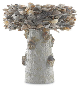 Oyster Shell Small Bird Bath