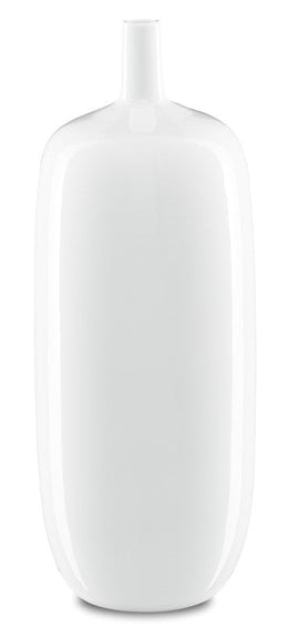 Imperial White Tall Bottle Vase