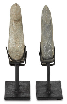 Magpie Stone Bird Set of 2