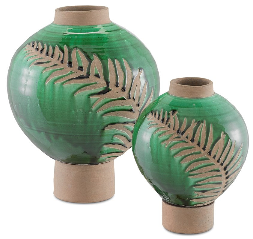 Fern Small Emerald Vase