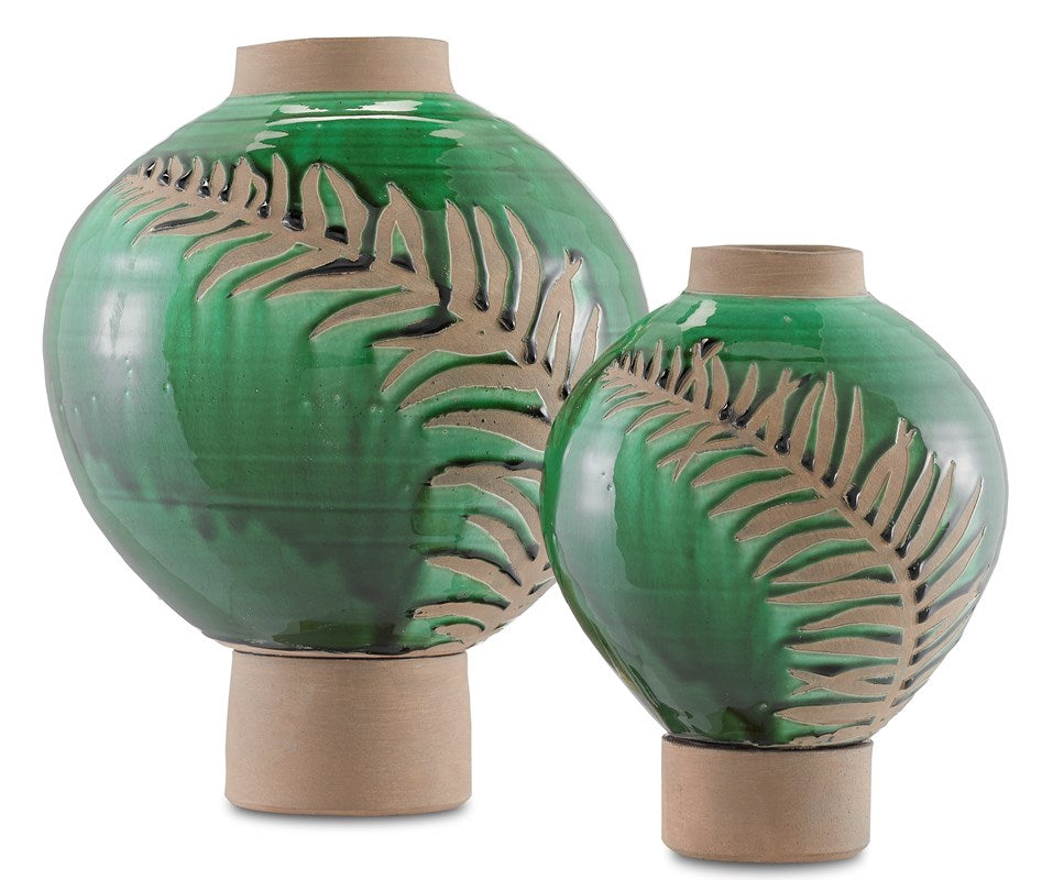 Fern Small Emerald Vase