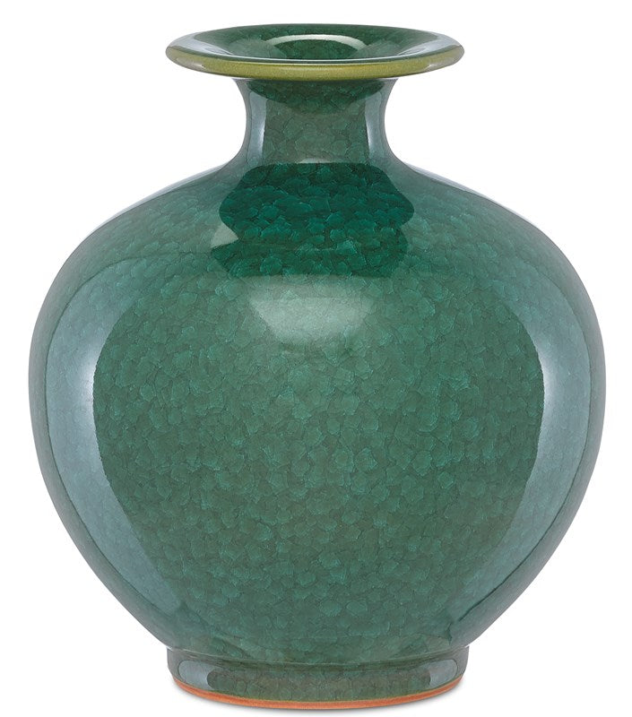 Kara Small Crystalized Green Vase