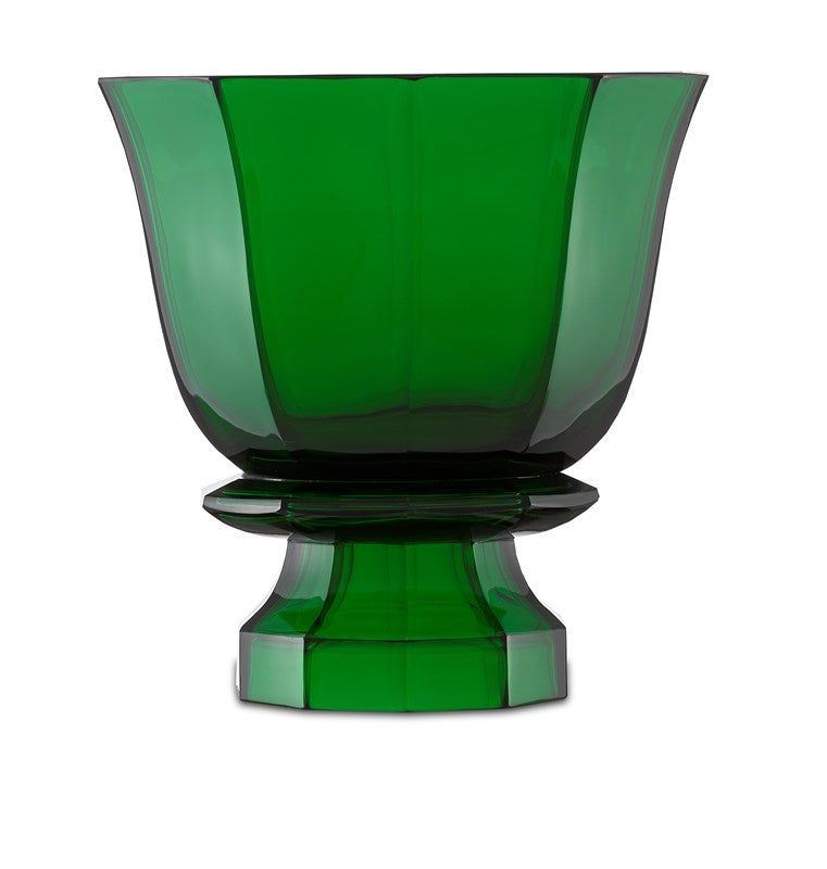 Columbia Emerald Footed Vase