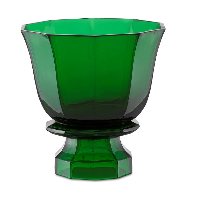 Columbia Emerald Footed Vase