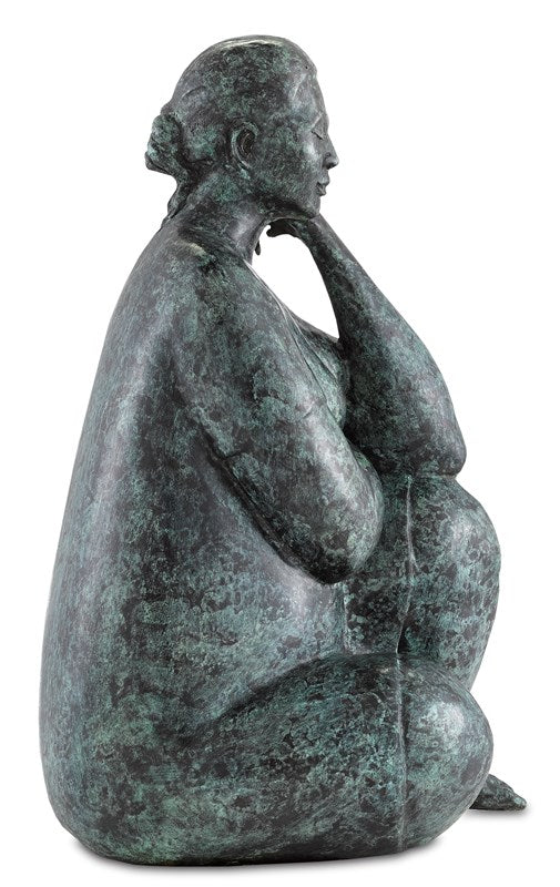 Lady Meditating Bronze