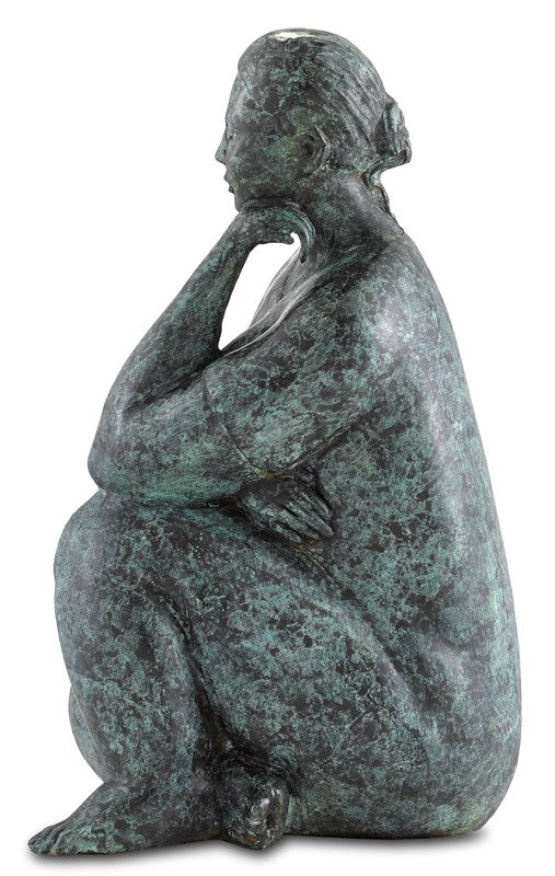 Lady Meditating Bronze