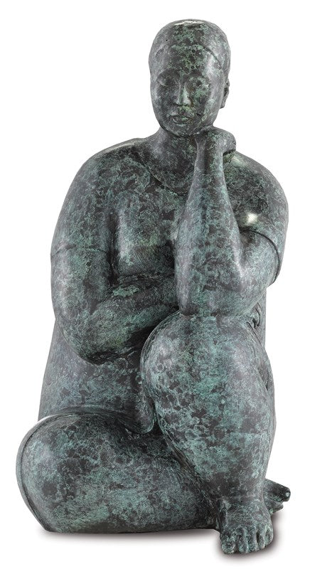 Lady Meditating Bronze