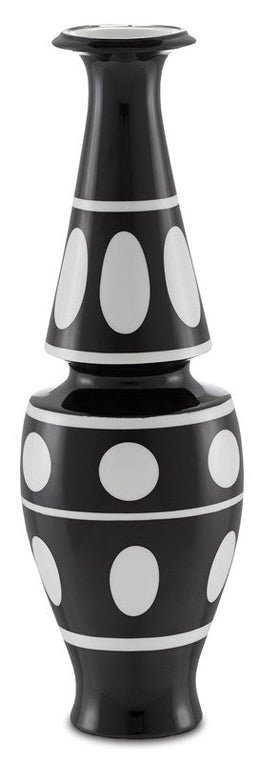 De Luca Black and White Vase