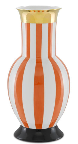 De Luca Coral Stripe Large Vase