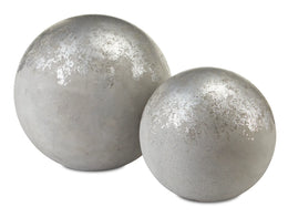 Gray and Silver Medium Sphere